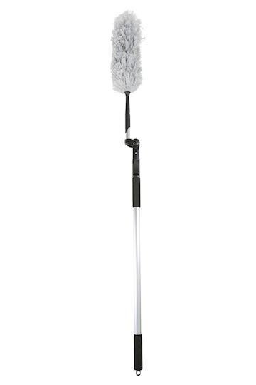 Plumeau/kastborstel microvezel met telesteel (92 tot 162cm)