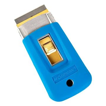Pocketschraper Moerman 4cm / 1,5" - blauw