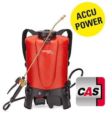Accu-rugsproeier Birchmeier REC15 AC1 met accu-pack en lader