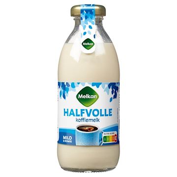 Halfvolle koffiemelk Melkan (tray 15 fles à 200 gram)