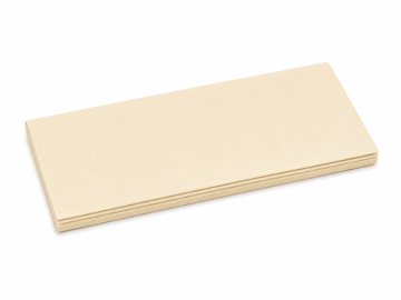 Servetten 2-laags 1/8-vouw 40 x 40 cm - crème (per 50 stuks)
