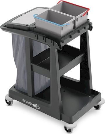 Werkwagen ReFlo ECO-Matic EM2 met 2 x 10L emmers