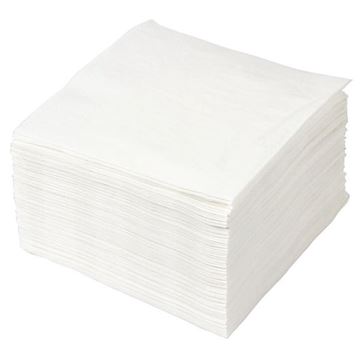 Servetten 2-laags Katrin 25x25cm  wit (pak à 1500 stuks)