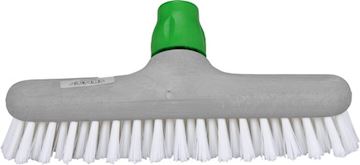 Luiwagen (kunststof) 25x6,5x10cm met nylon haren - wit