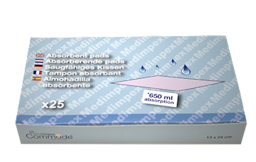 Absorberende pads tbv Urinaalzakken Medimpex