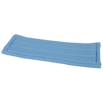 Microvezel glasmop recht 26x10-5cm - blauw (pak à 5 stuks)